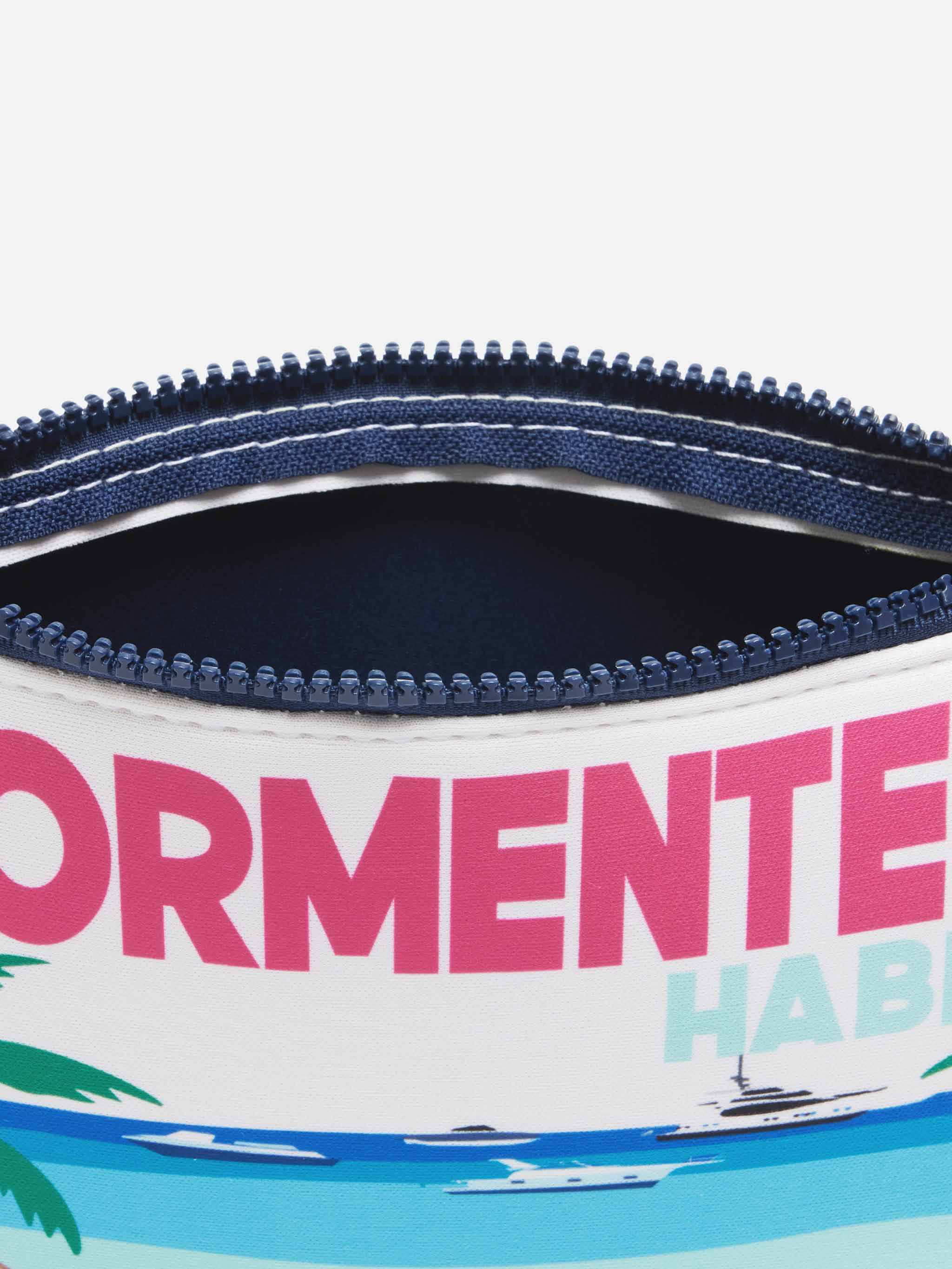 Aline scuba pochette with Formentera postcard print - Image 3