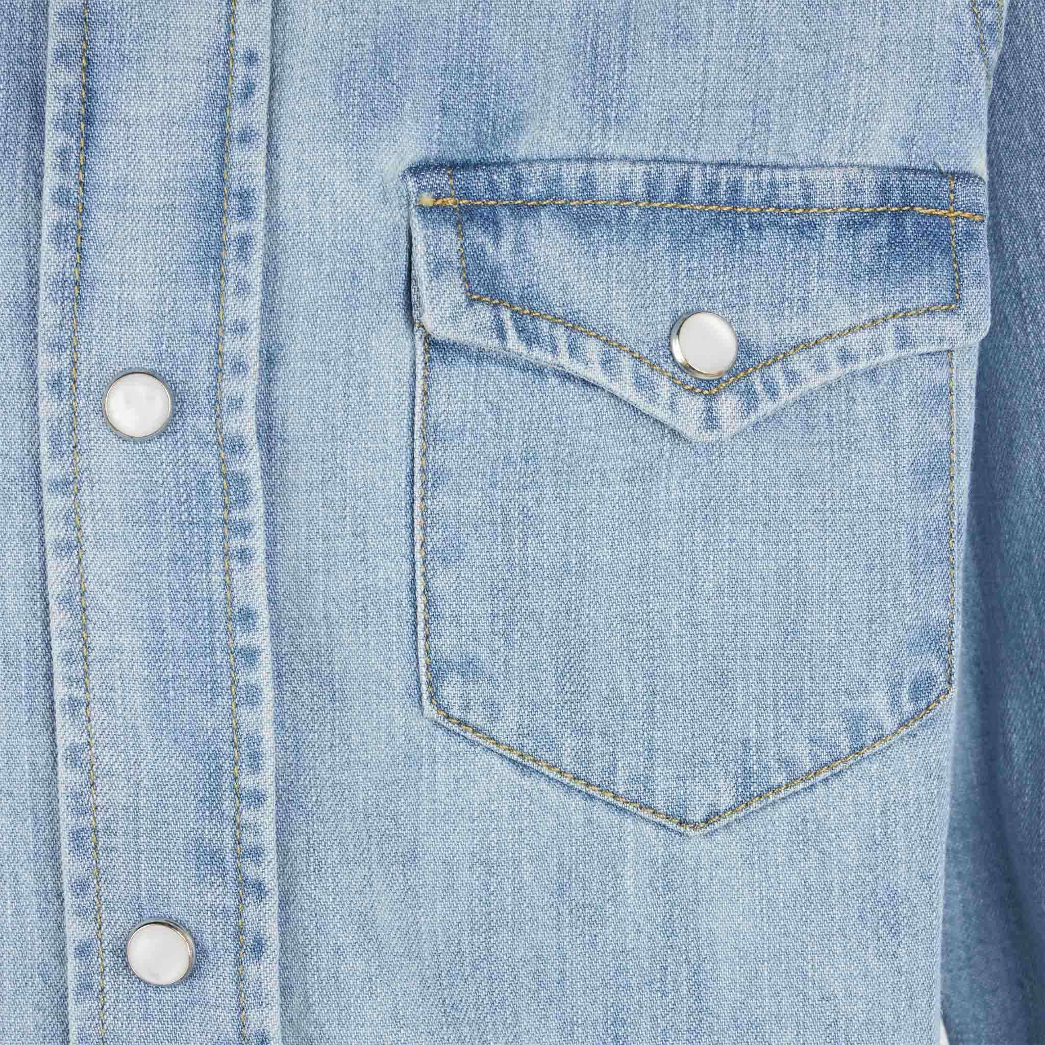 Boy denim linen shirt - Image 3