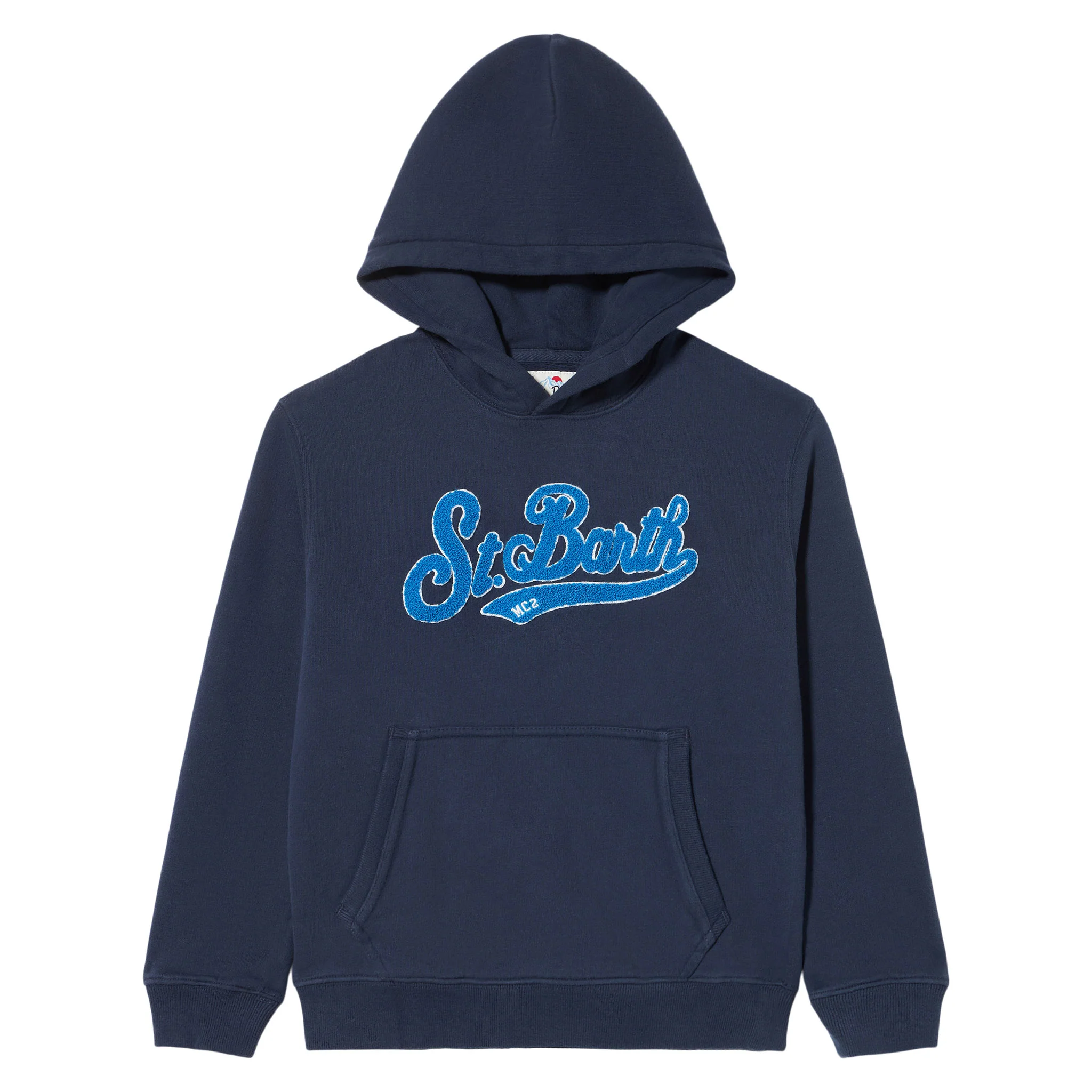 Boy navy blue hooded sweatshirt - Image 4