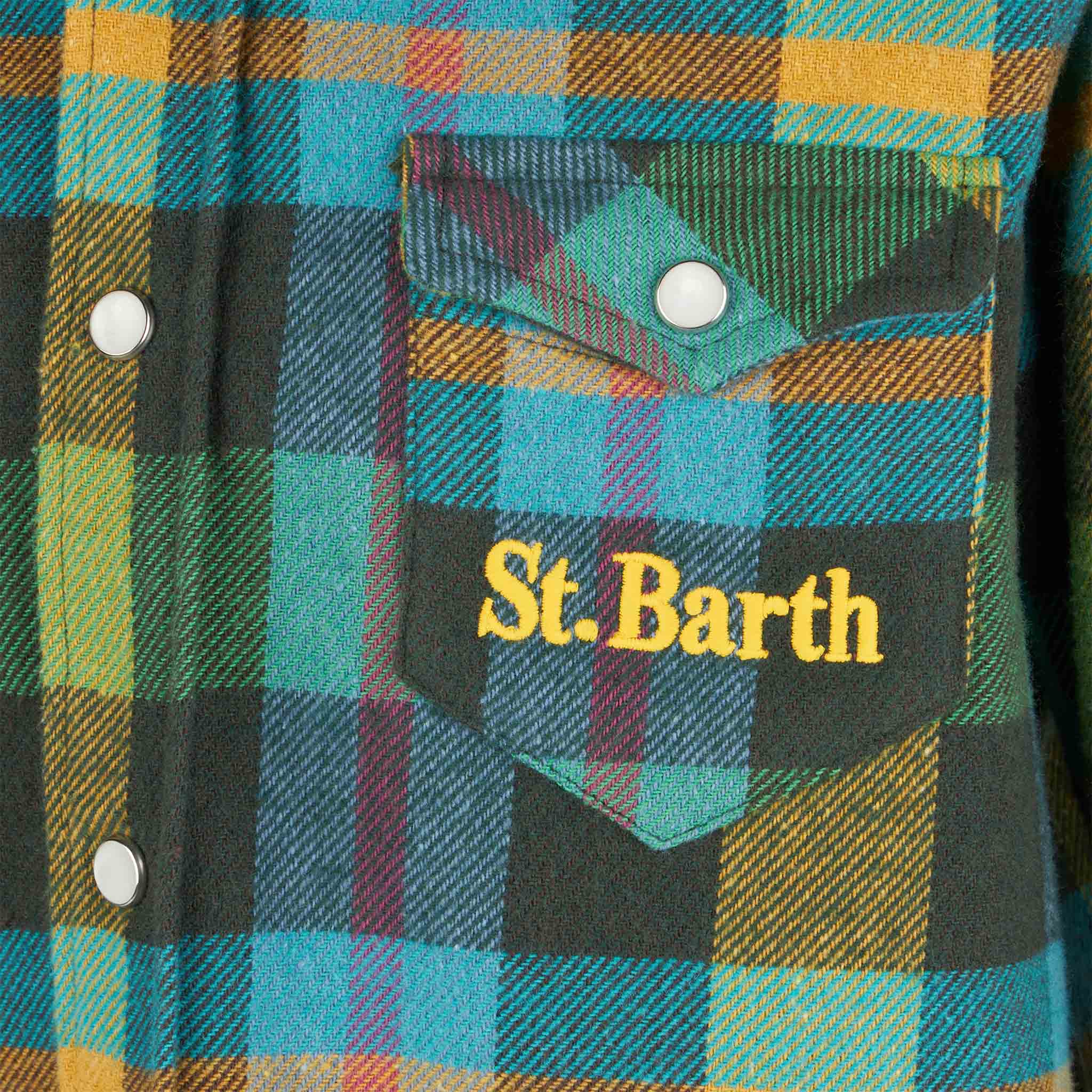 Boy shirt with tartan print - Image 3