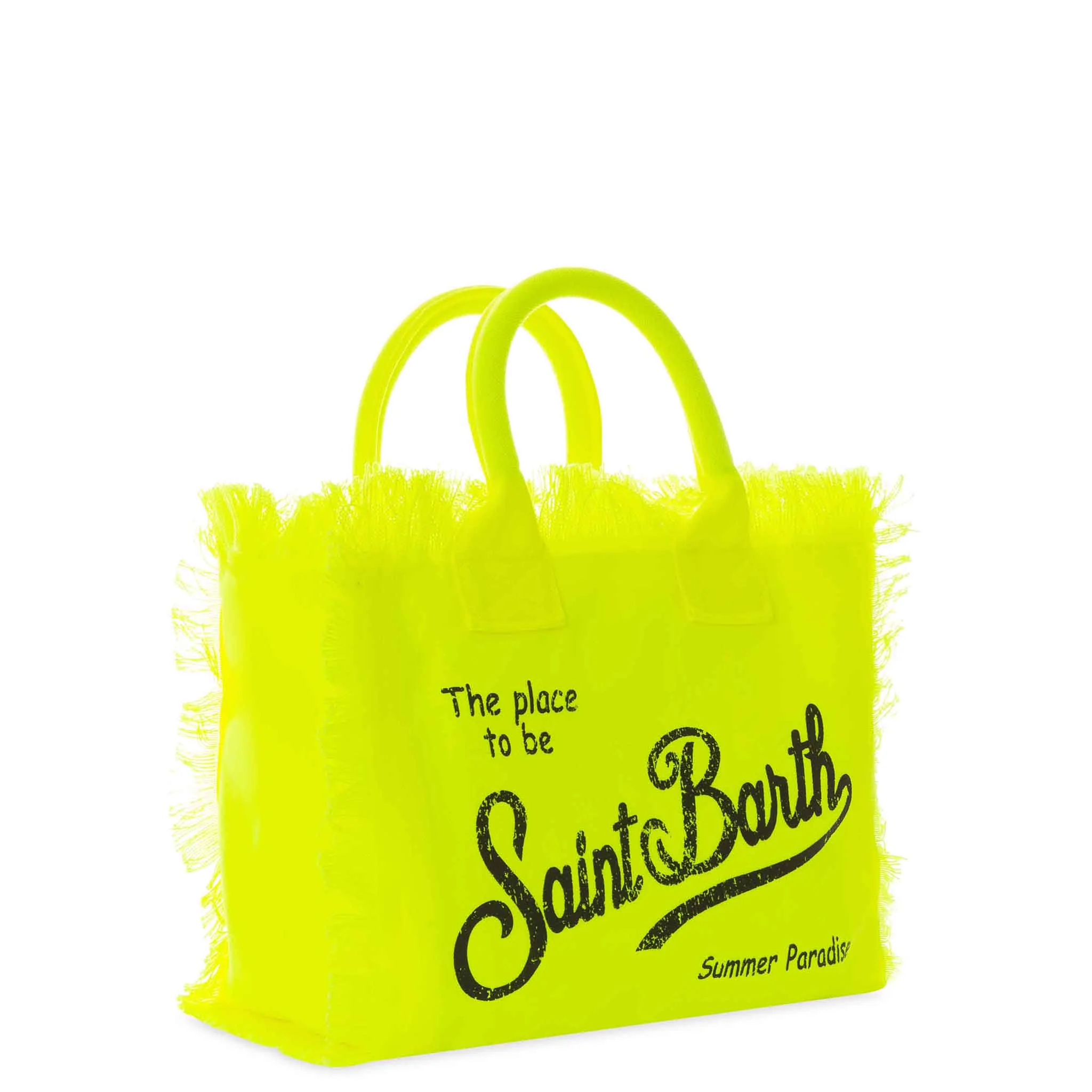 Colette fluo yellow cotton canvas bag - Image 3