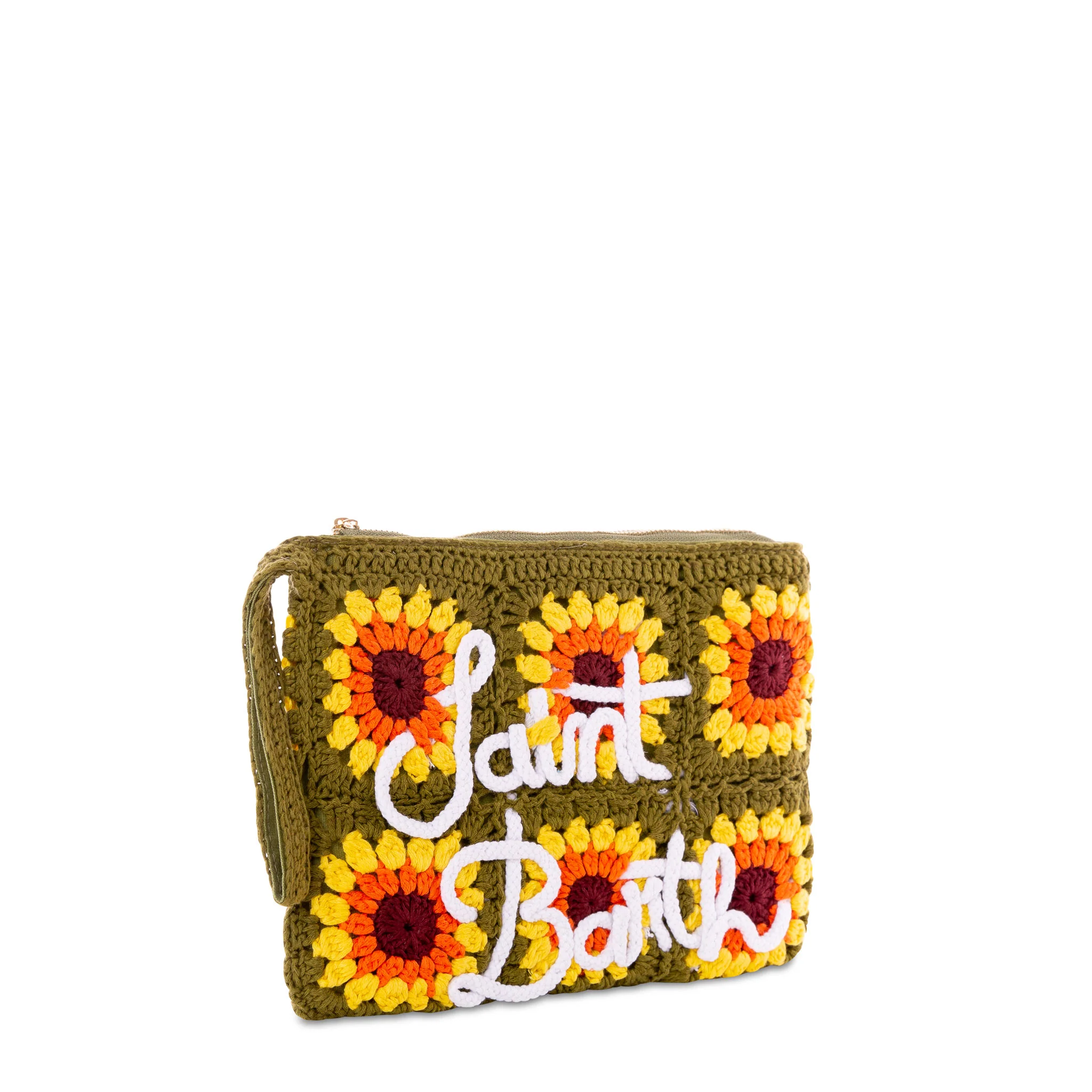 Parisienne crochet pouch bag with sunflower embroidery - Image 3
