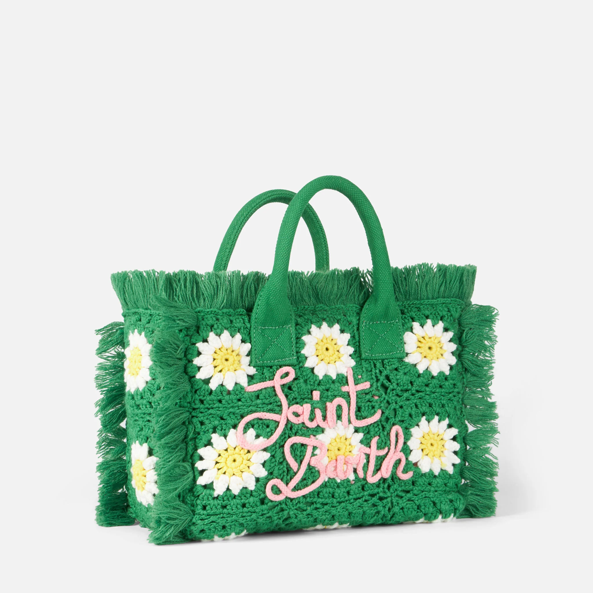 Colette handbag with crochet flower patches - Image 4
