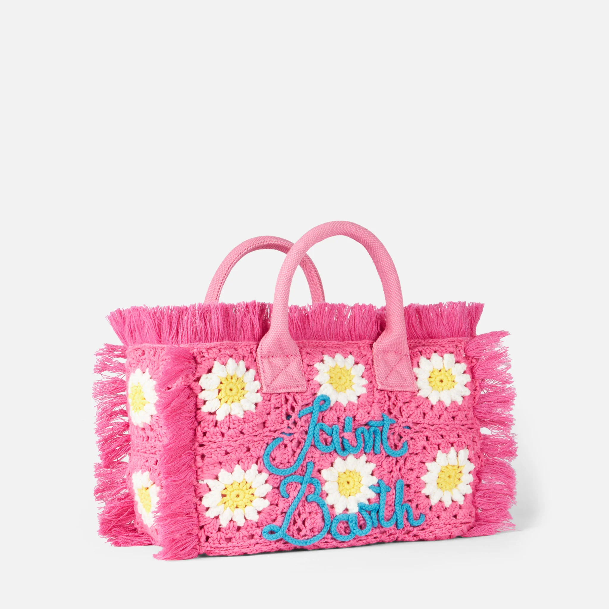 Colette handbag with crochet flower patches - Image 4