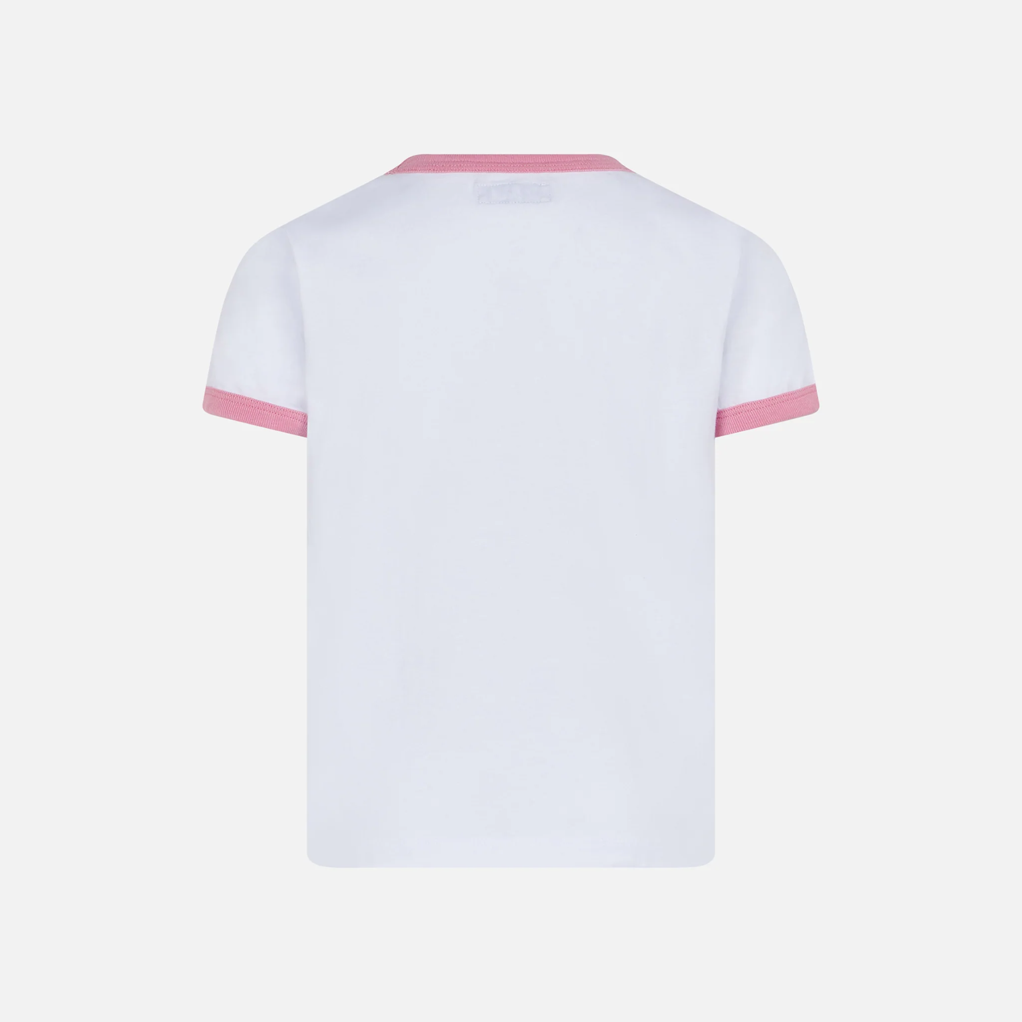 Girl cotton t-shirt with St. Barth groovy print - Image 3