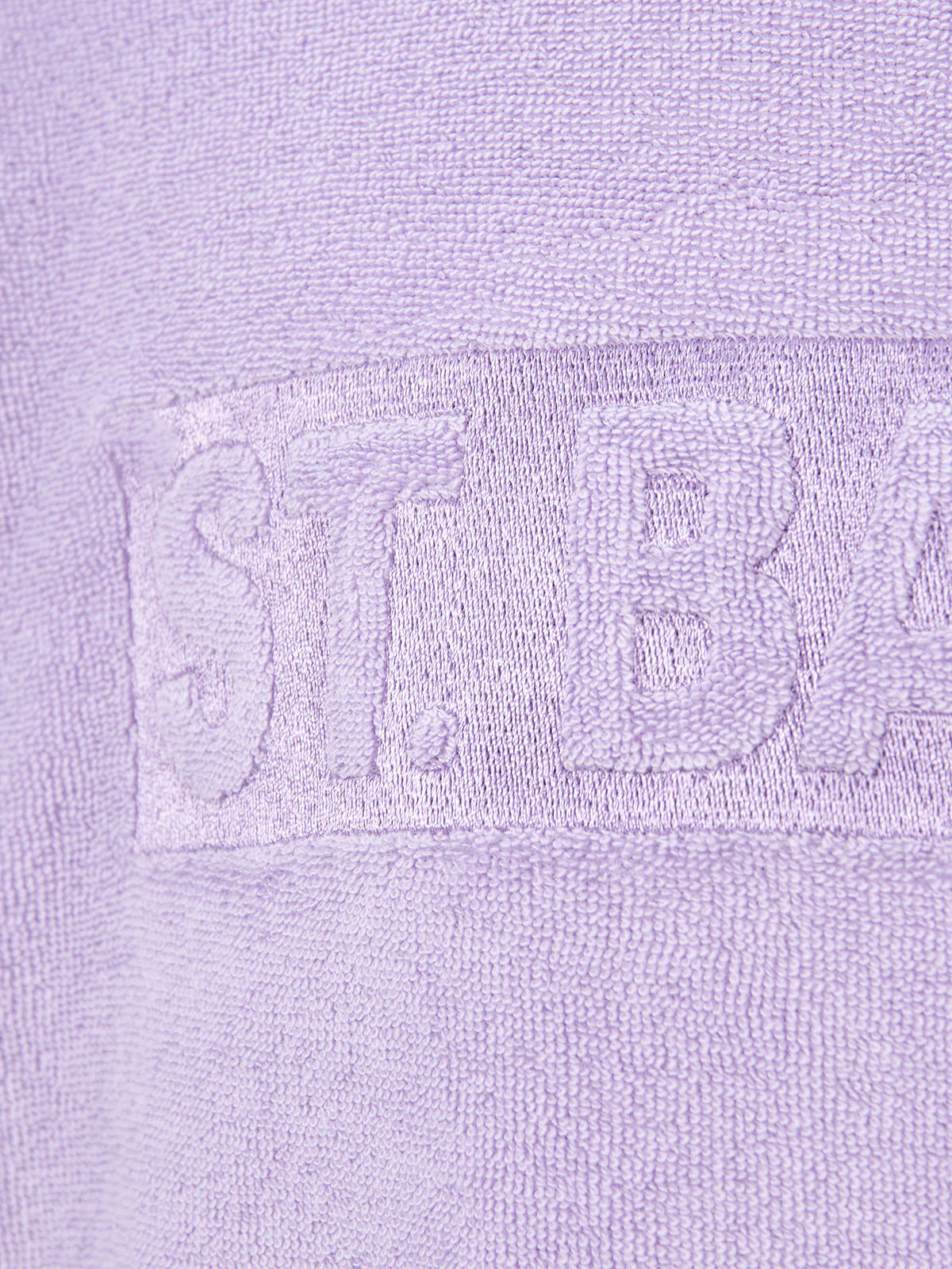 Girl lilac terry sweatshirt Briony with Saint Barth logo - Image 3