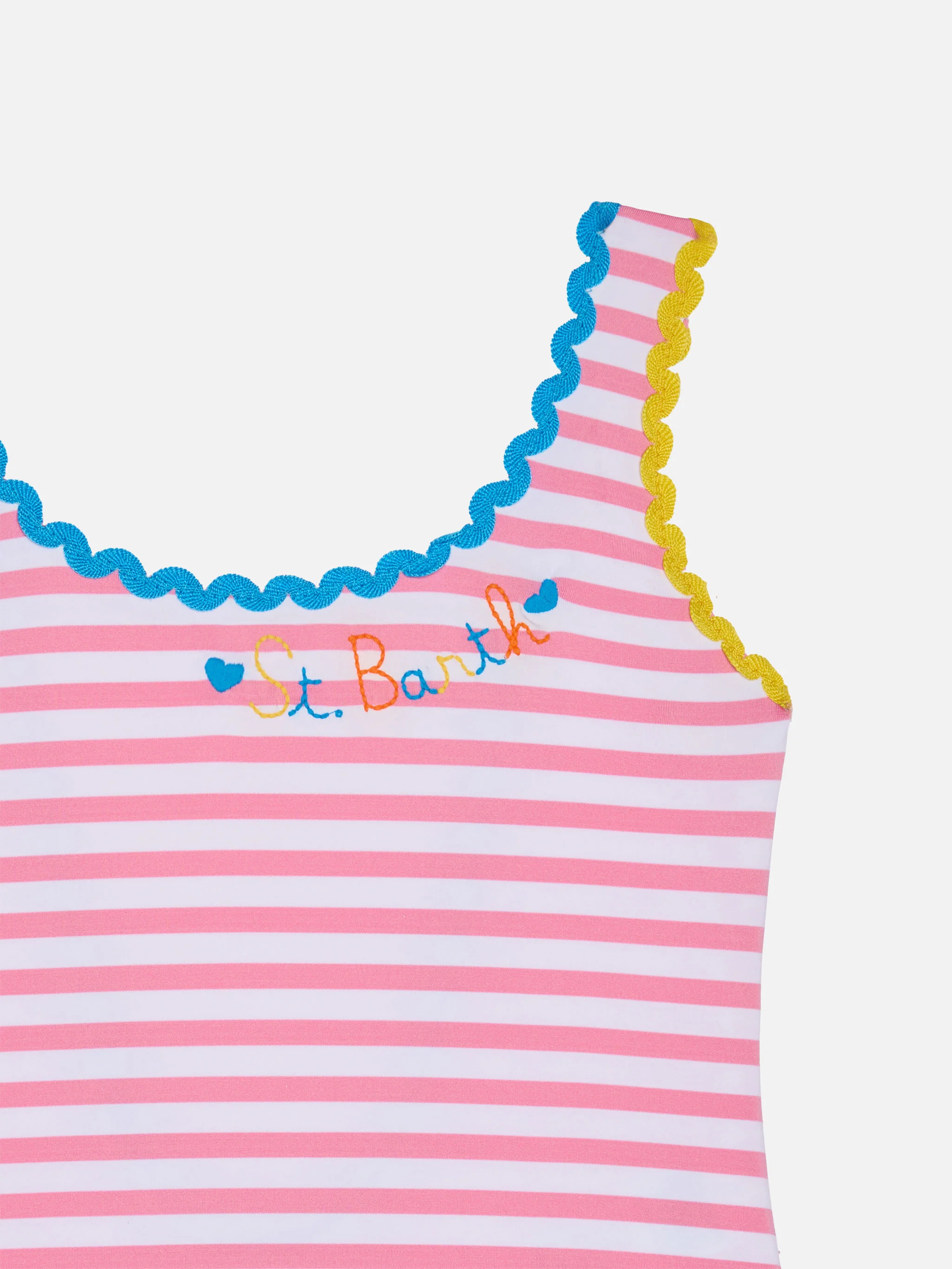 Girl one piece swimsuit with embroidery - Image 3