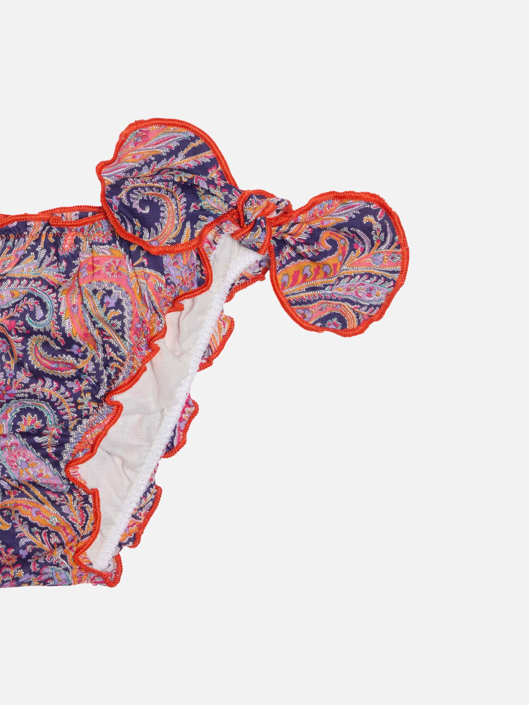 Girl triangle bikini with Liberty print | Made with Liberty fabric - Image 3