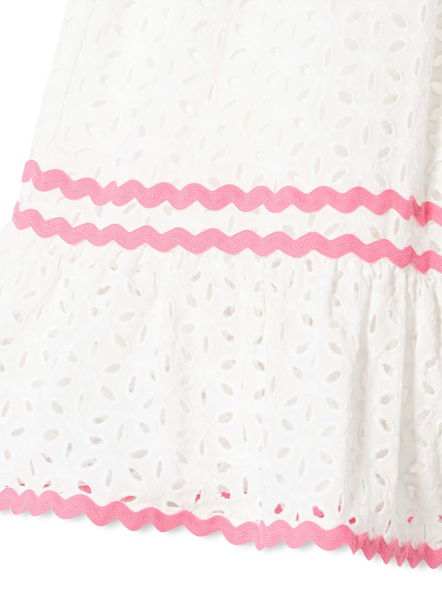 Girl white sangallo dress - Image 3