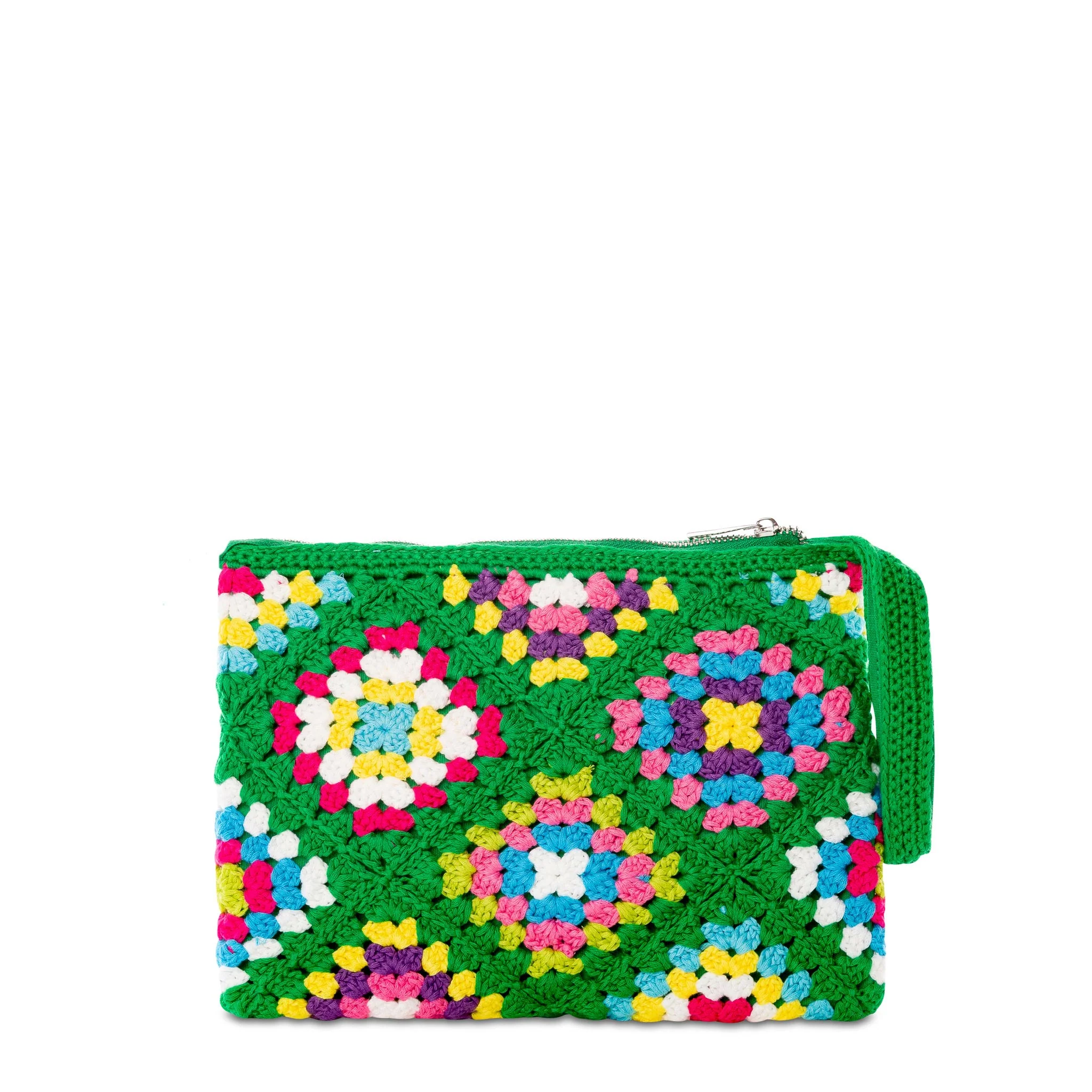 Parisienne green crochet pouch bag with Saint Barth - Image 4