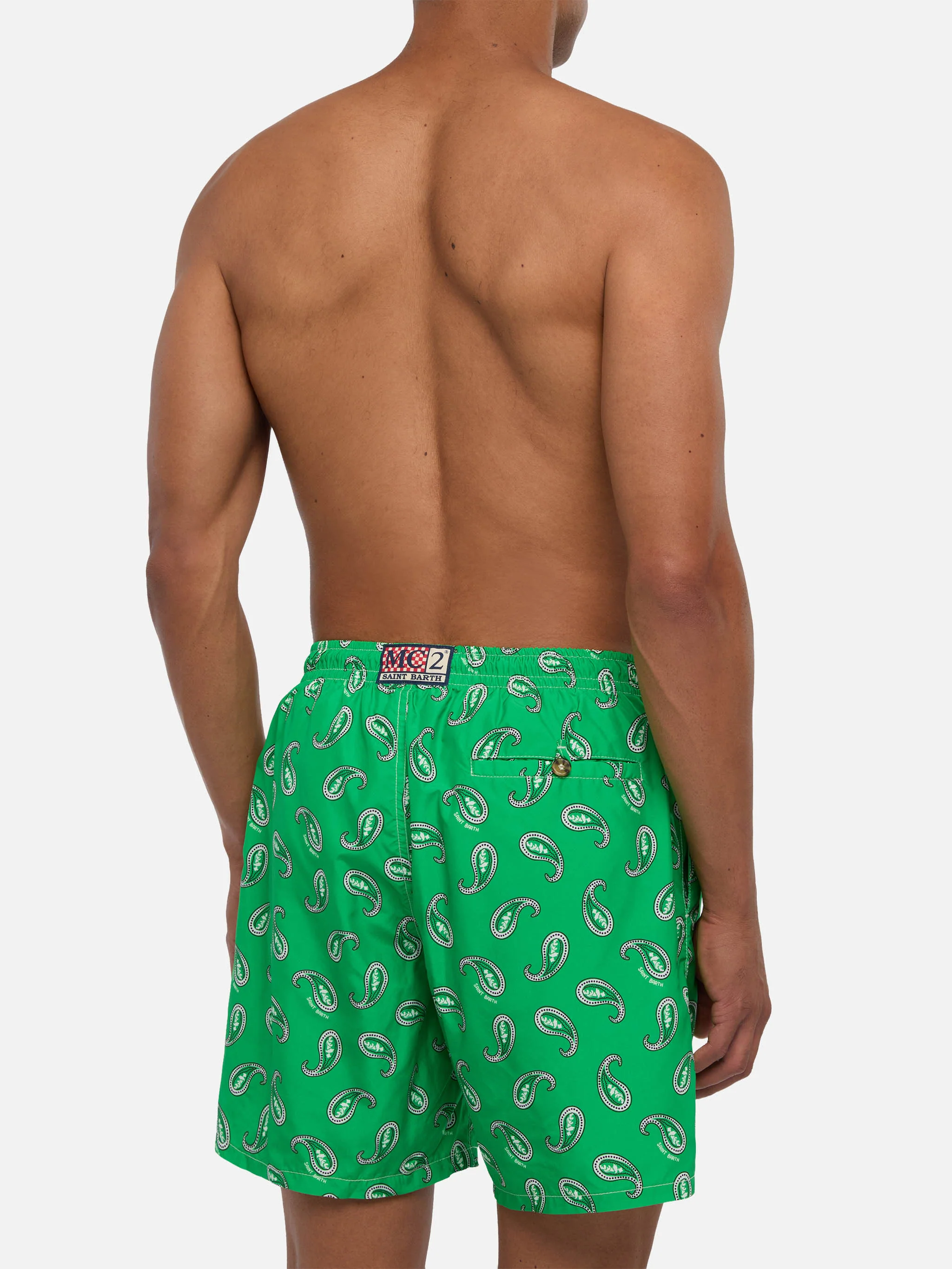 Man swim shorts with paisley print - Image 5