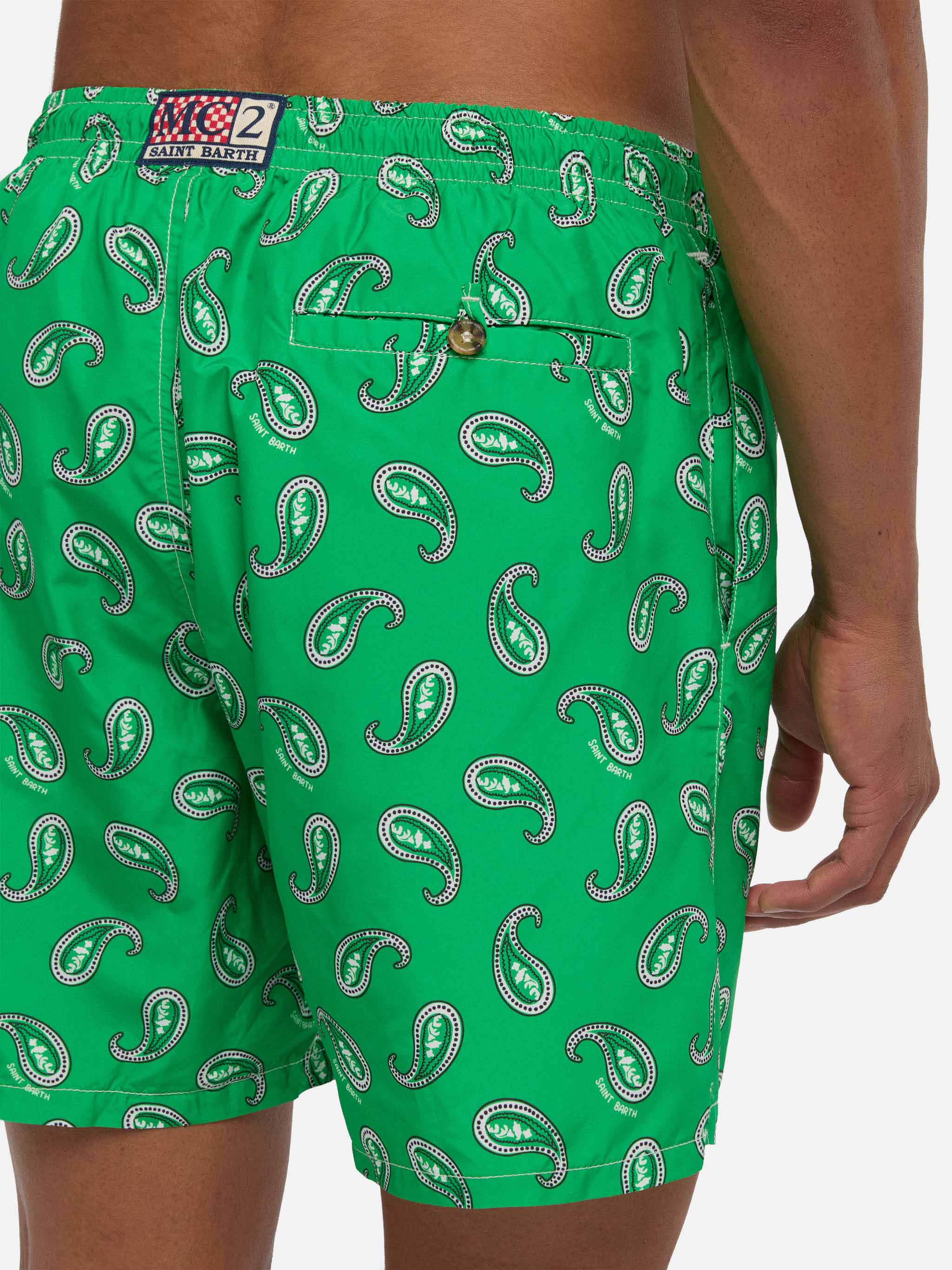 Man swim shorts with paisley print - Image 6