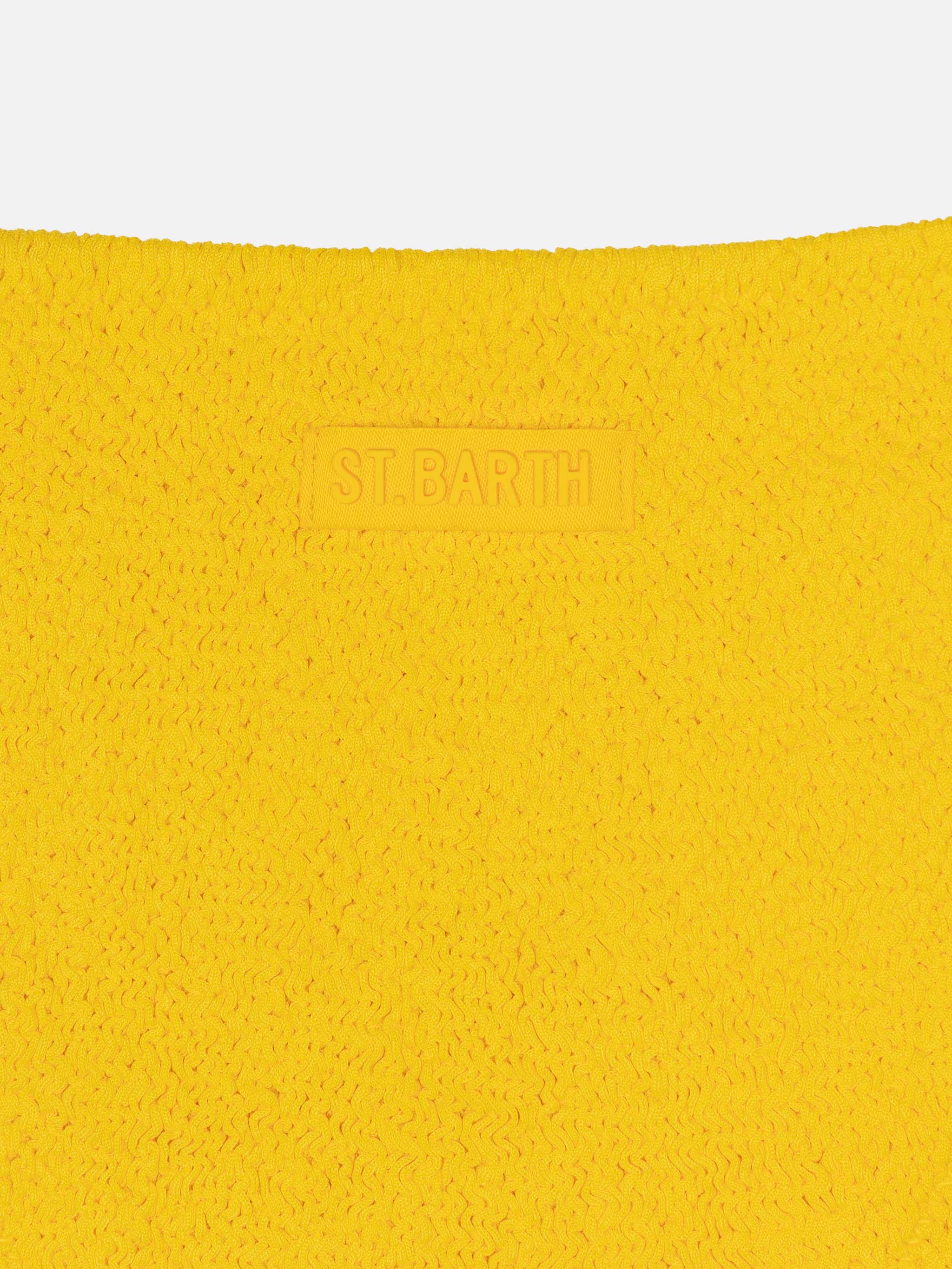 Jaiden yellow crinkle bralette bikini - Image 3