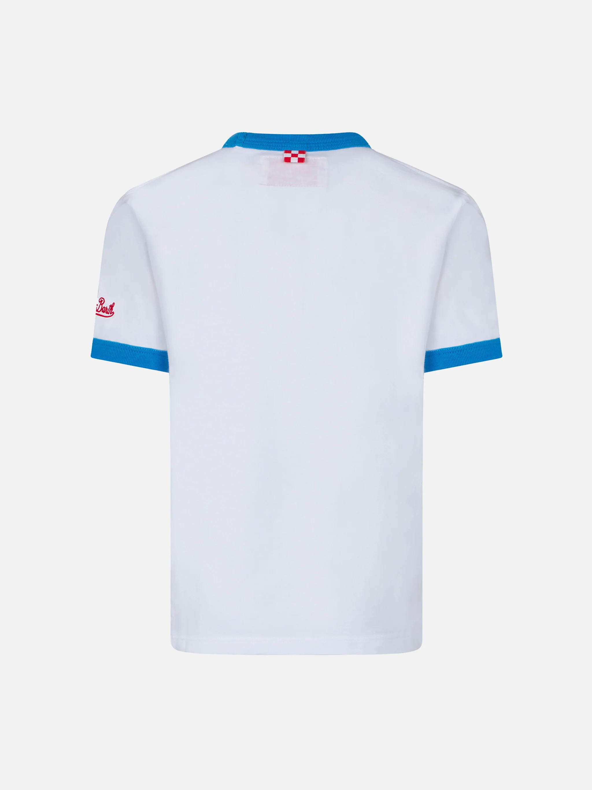 Boy cotton t-shirt with multicolor lettering - Image 3