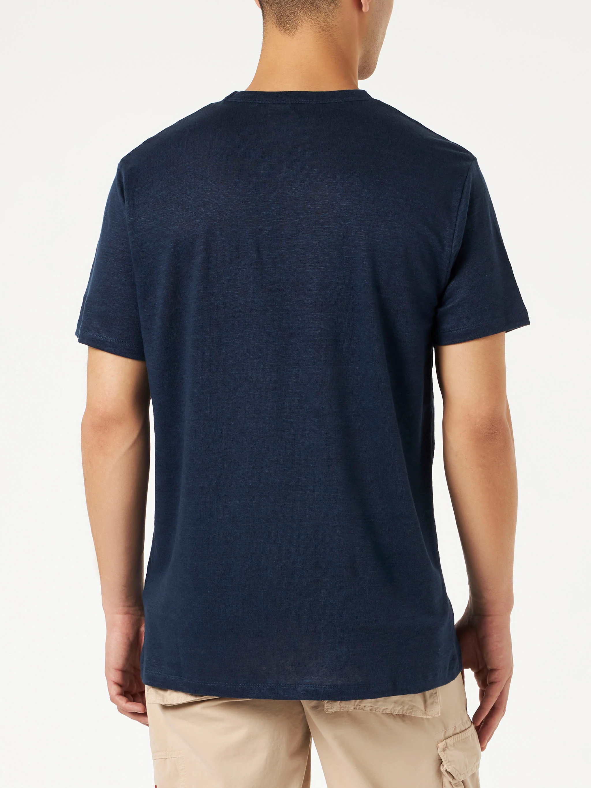 Man linen jersey t-shirt - Image 3