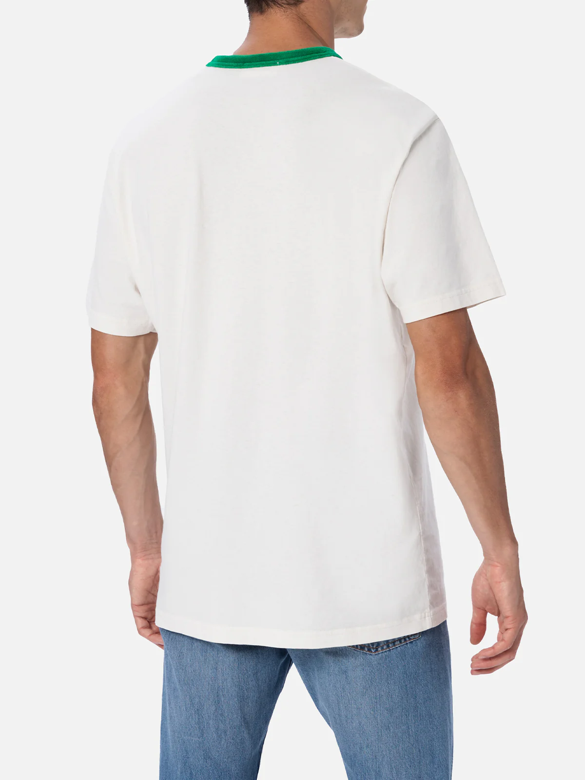 Man white cotton t-shirt Dover with Australian embroidery | AUSTRALIAN BRAND SPECIAL EDITION - Image 4