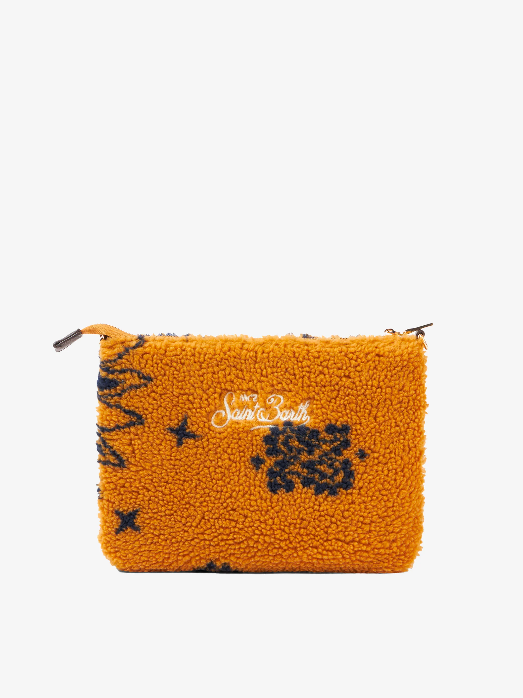 Parisienne wooly cross-body pouch bag with ochre bandanna - Image 3