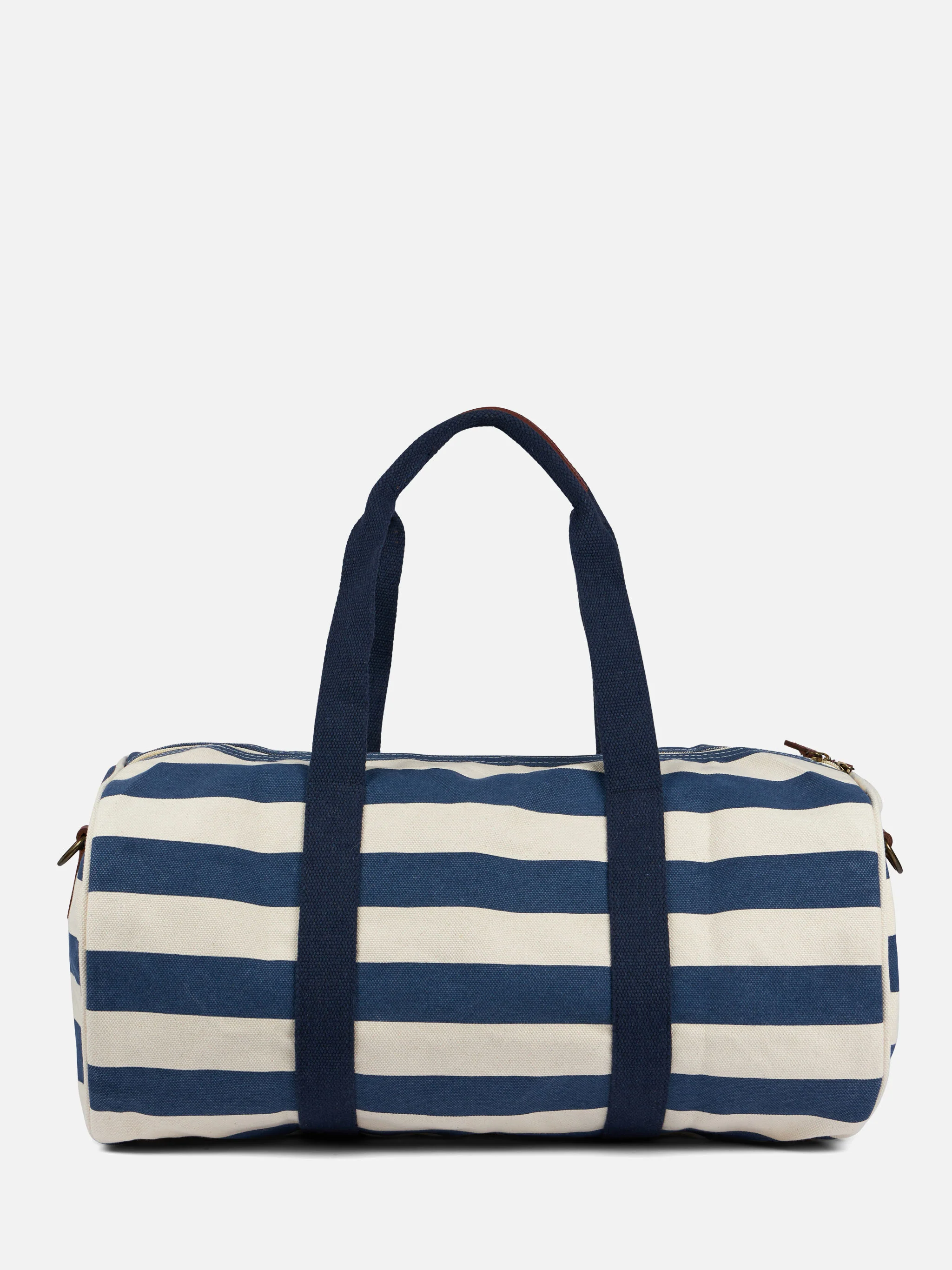 Travel duffel bag with blue stripes - Image 3