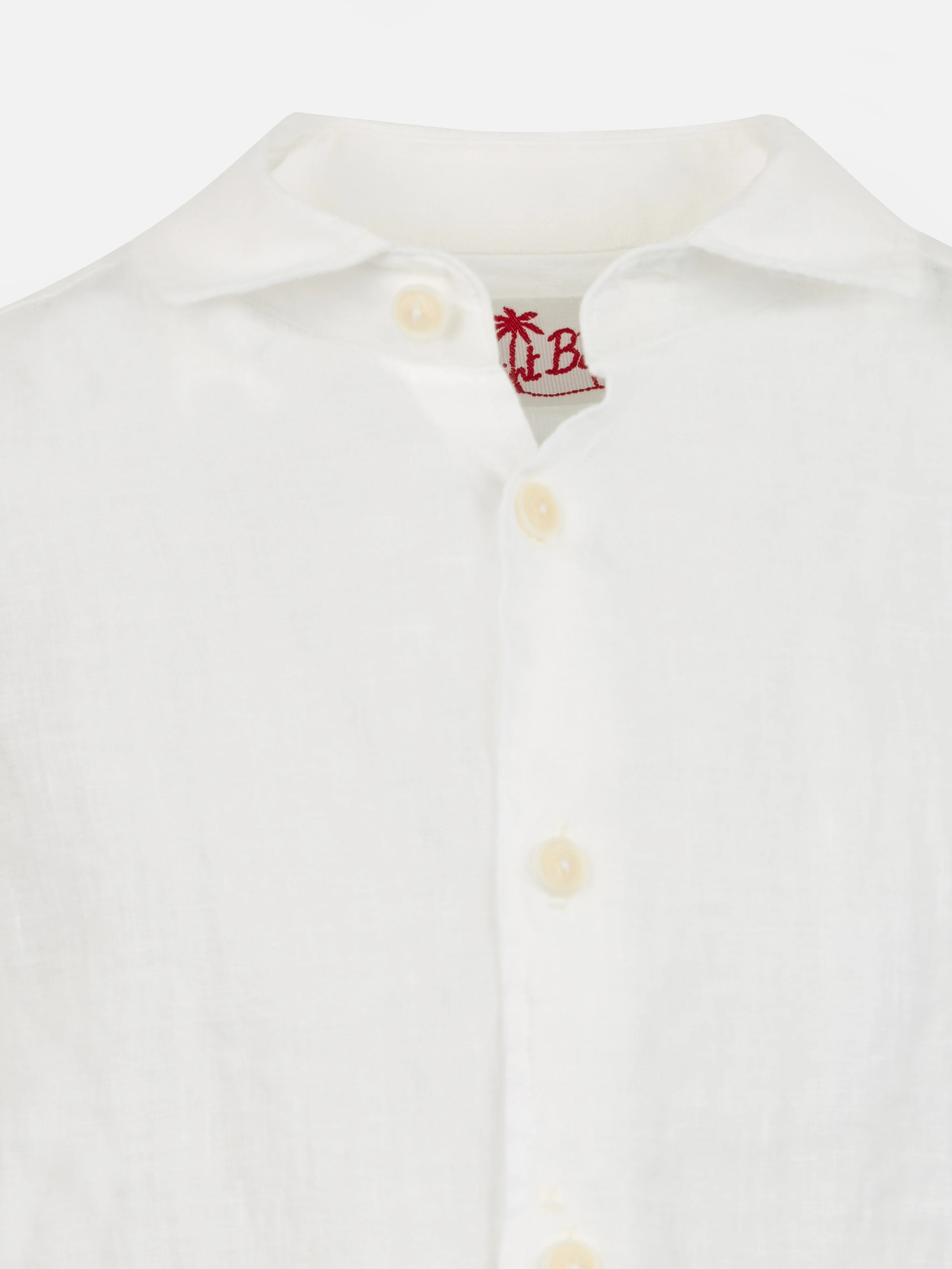 Kid white linen shirt Agnes - Image 3