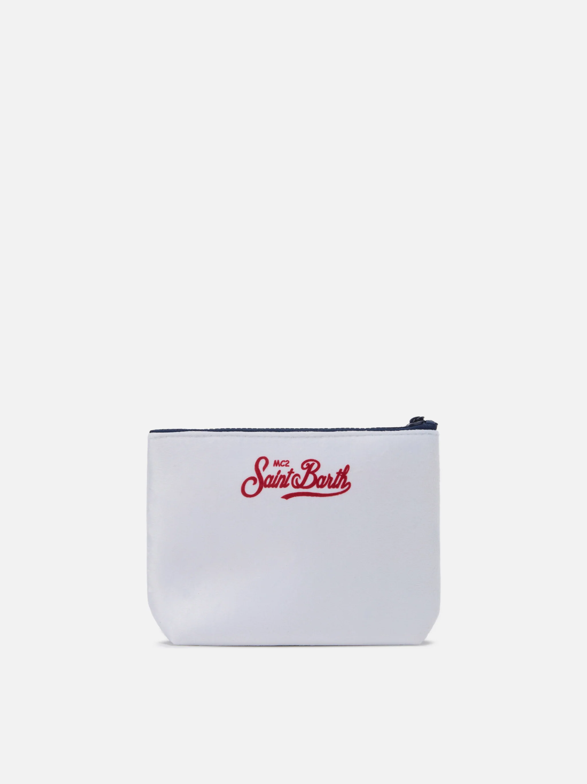 Aline Pouch in white wool-effect fabric with Christmas Vacation print | VACANZE DI NATALE SPECIAL EDITION - Image 3