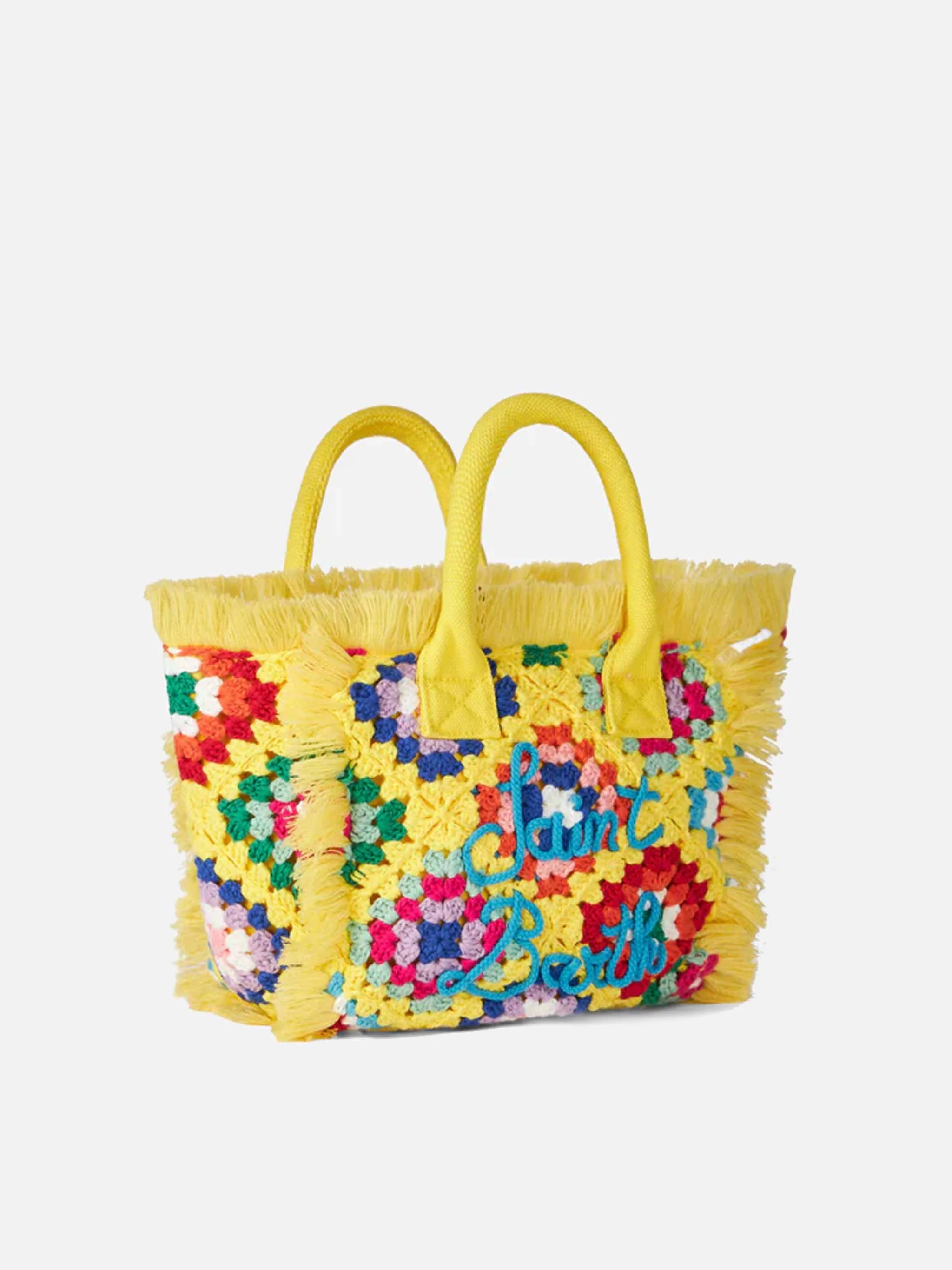 Colette crochet handbag with fringes - Image 3